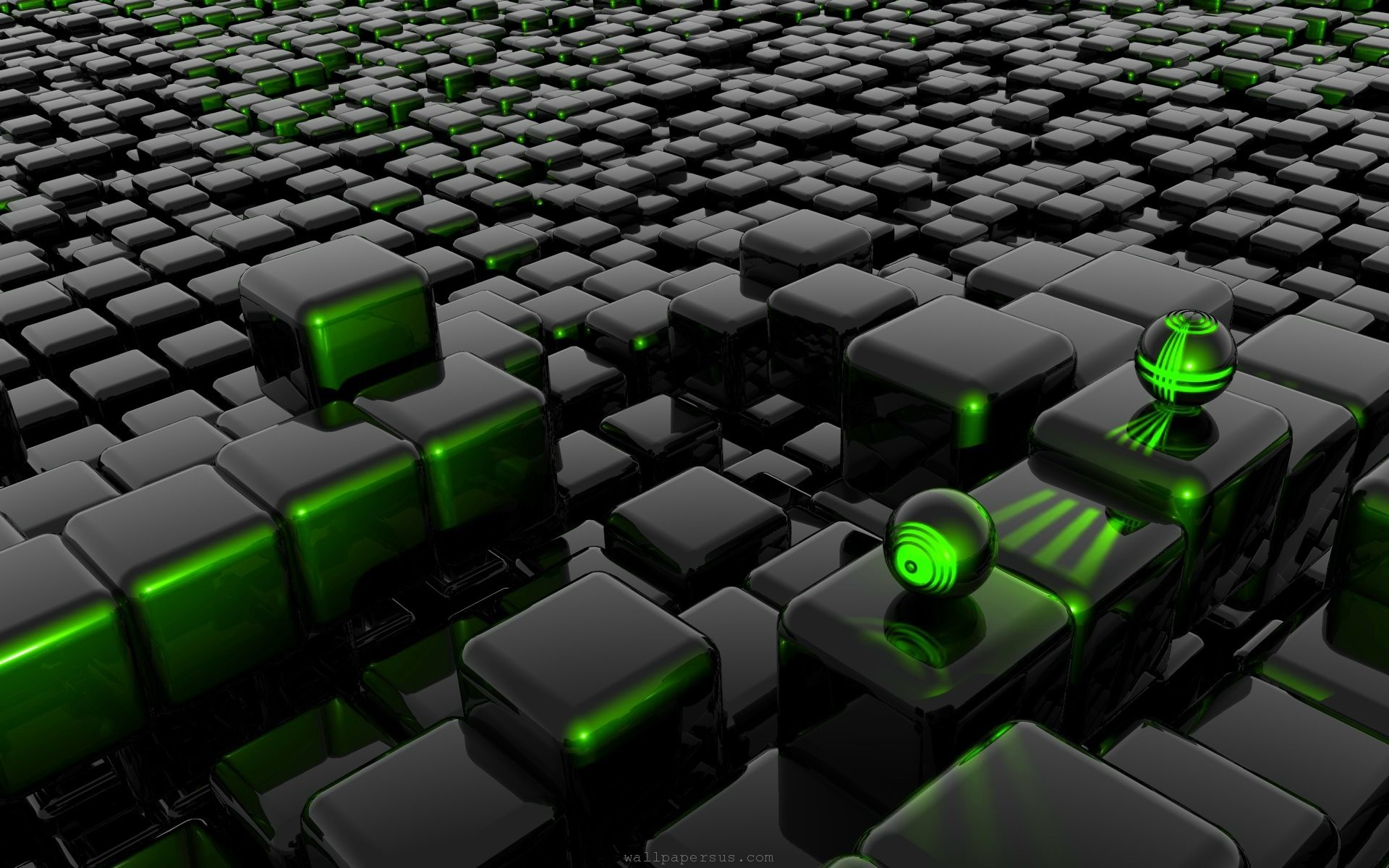 Black and lime green abstract background
